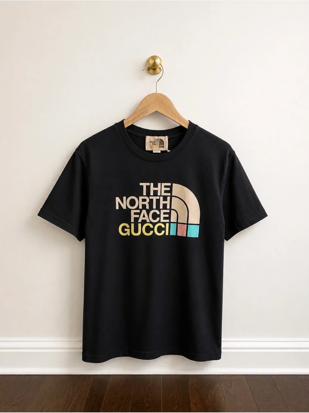 Gucci x The North Face Logo T-Shirt Black Large Made in Italy